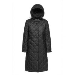 Kurtka GEOX W4620B Czarny. Czarne kurtki damskie Geox, bez wzorów, z puchu, bez kaptura. Za 549.99 zł.