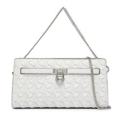 Torebka MICHAEL Michael Kors. Białe torebki wieczorowe damskie MICHAEL Michael Kors, bez wzorów, bez dodatków. Za 1,099.00 zł.