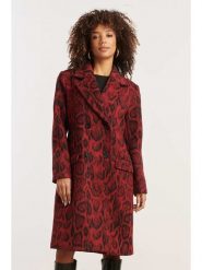 Smashed Lemon Płaszcz przejściowy w kolorze czerwonym rozmiar: XXL. Czerwone płaszcze damskie Smashed Lemon, xxl, bez wzorów, bez kaptura. Za 212.80 zł.