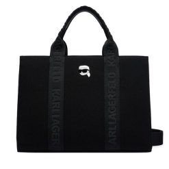 Torebka KARL LAGERFELD. Czarne torebki klasyczne damskie KARL LAGERFELD, bez dodatków. Za 549.99 zł.