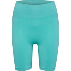 Damskie wysokie legginsy bezszwowe Hummel Alive. Niebieskie legginsy damskie Hummel, bez wzorów, z materiału. Za 170.50 zł.
