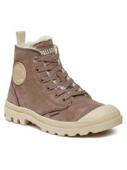 Palladium Trapery Pampa Hi Zip Wl 95982-212-M Brązowy. Brązowe trapery damskie Palladium, ze skóry, bez zapięcia. Za 509.99 zł.