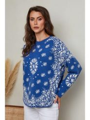 So Cachemire Sweter "Adony" w kolorze niebieskim rozmiar: XL. Niebieskie swetry klasyczne damskie So Cachemire, xl, z kaszmiru, bez kołnierzyka. Za 250.35 zł.