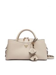Guess Torebka Danielle HWZG22 27050 Kremowy. Białe kuferki damskie Guess, z aplikacjami, ze skóry, bez dodatków. Za 584.99 zł.