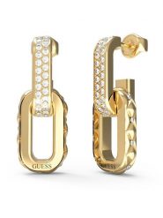 Guess Kolczyk JUBE0458 2JW Złoty. Żółte kolczyki damskie Guess, metalowe. Za 249.99 zł.