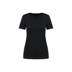 Damska koszulka z suprima z okrągłym dekoltem Kariban Premium. Czarne bluzki damskie KARIBAN, bez wzorów, z bawełny, bez kołnierzyka, bez ramiączek. Za 108.00 zł.