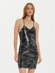 Noisy May Sukienka koktajlowa Shimmer 27032000 Czarny Slim Fit. Czarne sukienki damskie Noisy may, bez wzorów, z syntetyku, wizytowe, bez ramiączek. Za 119.99 zł.