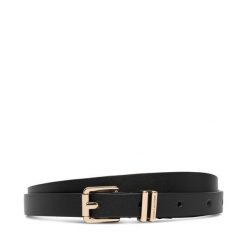 Pasek Tommy Hilfiger. Czarne paski damskie Tommy Hilfiger, bez wzorów. Za 189.99 zł.