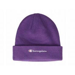 Czapka Champion Beanie Cap 806064. Fioletowe czapki damskie Champion, na jesień, bez wzorów. Za 61.00 zł.