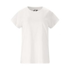 Koszulka damska Cruz Highmore. Białe bluzki damskie CRUZ, bez wzorów, sportowe, bez kołnierzyka, bez ramiączek. Za 92.50 zł.