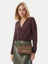 LOVE MOSCHINO Torebka JC4079PP0PLA0203 Brązowy. Brązowe torebki wieczorowe damskie Love Moschino, bez wzorów, ze skóry, bez dodatków. Za 639.99 zł.
