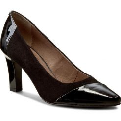 Czółenka i Szpilki LASOCKI 70811-06. Czarne szpilki damskie Lasocki, bez wzorów, z lakierowanej skóry, bez obcasa, na szpilce, bez zapięcia. Za 189.99 zł.