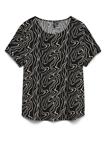 Vero Moda Bluzka w kolorze czarnym rozmiar: L. Czarne bluzki damskie Vero Moda, l, bez wzorów, z wiskozy, bez kołnierzyka, bez ramiączek. Za 75.95 zł.