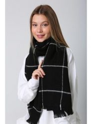 Lucky Bees Szal w kolorze czarnym - 180 x 70 cm rozmiar: onesize. Czarne szaliki damskie Lucky Bees, bez wzorów, z materiału. Za 83.03 zł.