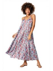 Aller Simplement Sukienka w kolorze niebiesko-czerwonym rozmiar: 34-40. Niebieskie sukienki damskie Aller Simplement, bez wzorów, klasyczne, bez ramiączek. Za 56.99 zł.