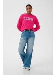 Kaffe Bluza w kolorze różowym rozmiar: XXL. Różowe bluzy damskie Kaffe, xxl, bez wzorów, z bawełny, bez kaptura. Za 144.95 zł.