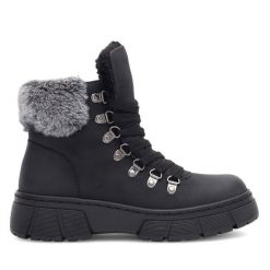 Trapery Go Soft. Czarne trapery damskie GO SOFT, bez zapięcia. Za 179.99 zł.