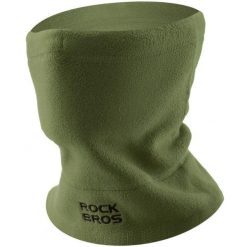 Komin maska polarowa na twarz dla dorosłych 3w1 Rockbros M012 wielofunkcyjna. Zielone kominy damskie ROCKBROS, bez wzorów, z polaru. Za 49.90 zł.