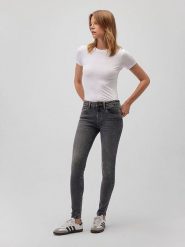 MAVI Dżinsy "Adriana" - Skinny fit - w kolorze ciemnoszarym rozmiar: W33/L28. Szare jeansy damskie Mavi. Za 134.95 zł.