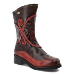 Czerwone Kozaki Laura Vita Modne Buty Damskie. Czerwone kozaki damskie LAURA VITA, ze skóry, bez obcasa, na obcasie, bez zapięcia. Za 416.99 zł.