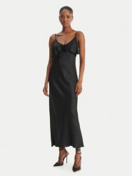 Fracomina Sukienka koktajlowa FS26SD2007W58301 Czarny Slim Fit. Czarne sukienki damskie Fracomina, bez wzorów, z wiskozy, wizytowe, bez ramiączek. Za 539.99 zł.