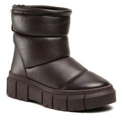 Botki Lasocki. Brązowe botki damskie Lasocki, bez obcasa, na płaskiej podeszwie, bez zapięcia. Za 279.99 zł.