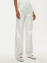 MAX&Co. Jeansy Basilio 2516131021200 Srebrny Wide Leg. Szare jeansy damskie MAX&Co. Za 469.99 zł.