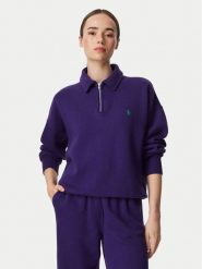 Polo Ralph Lauren Bluza 211B18685015 Fioletowy Regular Fit. Fioletowe bluzy damskie Polo Ralph Lauren, s, bez wzorów, z bawełny, bez kaptura. Za 773.99 zł.