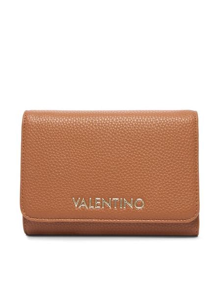 Valentino Portfel Brixton VPS7LX43 Brązowy. Brązowe portfele damskie Valentino, bez wzorów, ze skóry. Za 165.99 zł.