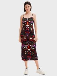 Desigual Sukienka codzienna Marca 22WWVK23 Kolorowy Slim Fit. Sukienki damskie Desigual, bez wzorów, z syntetyku, bez ramiączek. Za 549.99 zł.