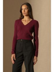 Perfect Cashmere Kaszmirowy sweter "Gaby" w kolorze bordowym rozmiar: L. Czerwone swetry klasyczne damskie Perfect Cashmere, l, z kaszmiru, bez kołnierzyka. Za 484.31 zł.