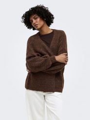 ONLY Kardigan w kolorze brązowym rozmiar: XS. Brązowe kardigany damskie Only, xs, bez wzorów. Za 134.95 zł.
