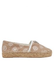 Guess Espadryle FLJDNN FAL14 Beżowy. Brązowe espadryle damskie Guess, z aplikacjami, z materiału, bez obcasa. Za 247.00 zł.