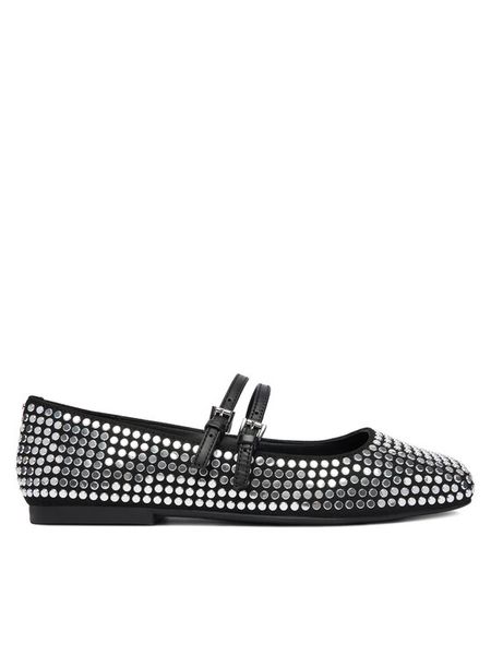 MICHAEL Michael Kors Baleriny 40F5MTFP2S Czarny. Czarne balerinki damskie MICHAEL Michael Kors, bez wzorów, ze skóry. Za 435.99 zł.