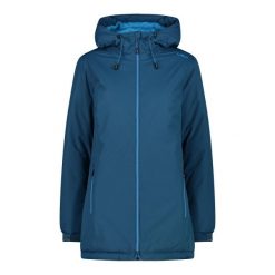Kurtka damska z kapturem ripstop CMP. Niebieskie kurtki damskie CMP, bez wzorów, z kapturem. Za 450.85 zł.