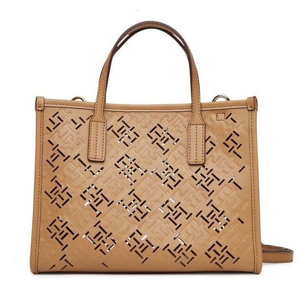 Torebka Tommy Hilfiger. Brązowe torebki klasyczne damskie Tommy Hilfiger, bez dodatków. Za 349.99 zł.