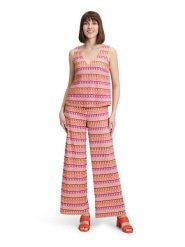 Vera Mont Kombinezon w kolorze czerwono-pomarańczowym rozmiar: 46. Czerwone kombinezony damskie Vera Mont, bez wzorów, bez kołnierzyka, bez ramiączek. Za 239.99 zł.