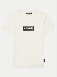 Napapijri T-Shirt Chamois NP0A4ILE D Biały Regular Fit. Białe t-shirty i koszulki chłopięce Napapijri, bez wzorów, z bawełny, bez kołnierzyka, bez ramiączek. Za 79.99 zł.