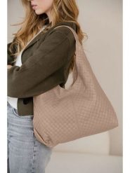 Anna Morellini Skórzany shopper bag "Nicolina" w kolorze szarobrązowym - 41 x 42 x 11 cm rozmiar: onesize. Brązowe shopper bag Anna Morellini, bez wzorów, z materiału, na ramię, bez dodatków. Za 372.43 zł.