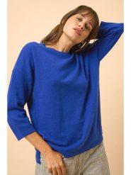 Just Cashmere Kaszmirowy sweter "Clatt" w kolorze niebieskim rozmiar: S. Niebieskie swetry klasyczne damskie Just Cashmere, s, z kaszmiru, bez kołnierzyka. Za 305.20 zł.