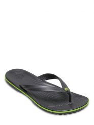 Crocs Japonki "Crocband" w kolorze czarnym rozmiar: 46/47. Czarne klapki damskie Crocs, bez wzorów, z otwartym noskiem, bez obcasa, bez zapięcia. Za 98.56 zł.