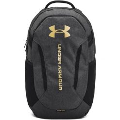 Plecak Under Armour Hustle. Czarne plecaki Under Armour, bez wzorów, z materiału. Za 276.50 zł.
