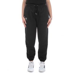 Spodnie sportowe damskie Under Armour Essential Fleece Joggers. Czarne spodnie dresowe damskie Under Armour, s, bez wzorów, z dresówki. Za 403.00 zł.