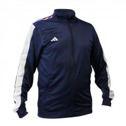 Kurtka z dresu adidas. Białe kurtki damskie Adidas, l, bez wzorów, z dresówki, bez kaptura. Za 302.00 zł.
