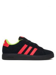 Adidas Sneakersy Grand Court 00s JR9849 Czarny. Czarne buty sportowe chłopięce Adidas, ze skóry, bez zapięcia. Za 219.99 zł.