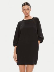 Marella Sukienka codzienna Karlie 32261408 Czarny Regular Fit. Czarne sukienki damskie Marella, bez wzorów, z syntetyku, bez ramiączek. Za 1,129.00 zł.