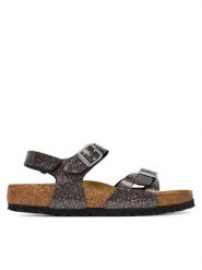 Birkenstock Sandały Rio As 1031769 D Czarny. Czarne sandały dziewczęce Birkenstock, ze skóry, bez obcasa, bez zapięcia. Za 319.99 zł.