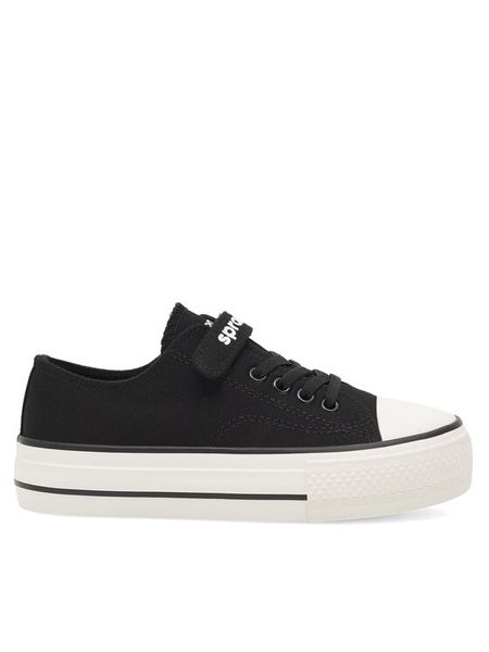 Sprandi Trampki CP-LEA-BDB-0712 Czarny. Czarne trampki dziewczęce Sprandi, bez wzorów, z materiału, bez zapięcia. Za 69.99 zł.