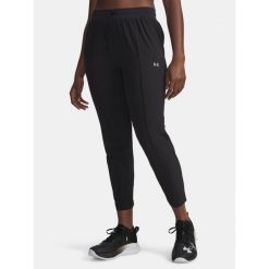 Spodnie do biegania damskie Under Armour Velociti Pro. Czarne obuwie sportowe damskie Under Armour, bez zapięcia, do biegania. Za 229.99 zł.