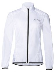 Kurtka rowerowa W Matera Air Jacket. Białe kurtki damskie Vaude, bez wzorów, z materiału, bez kaptura. Za 365.35 zł.